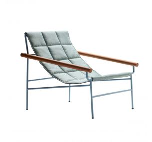 DRESS CODE GLAM_2583 - Schorfsessel aus lackiertem Stahl, Sitz aus Stoff, verschiedene Farben, auch für den Außenbereich geeignet
