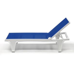 TAHITI-2043 - Technopolymer Scab sun bed, ajustable and stackable, suitable for outdoor