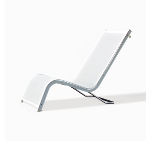 LAZY - Lounge Chair in metallo, anche per esterno