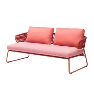 LISA SOFA CLUB - SCAB sofa with woven PVC backrest