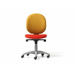 BINGO_OPERATIVA - Diemme swivel and elevating office chair, backrest and seat upholstered and covered in various colours