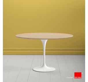 Table Tulip SA700 - H73 Eero Saarinen - ROUND TABLE TOP IN NATURAL SOLID OAK WOOD