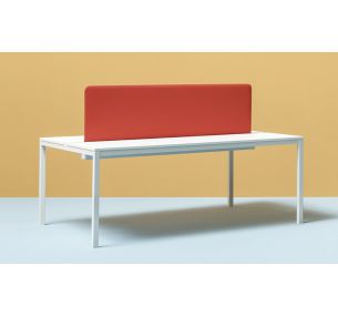 KUADRO_DESK- Pedrali rectangular writing desk in painted steel in different colours