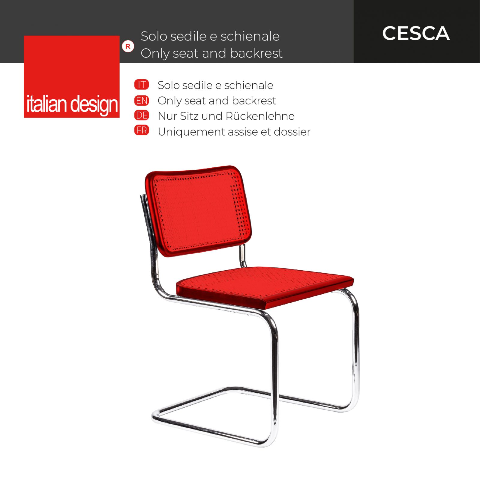 Breuer Chair Company Cesca Chair Replacement Upholstered Seat
