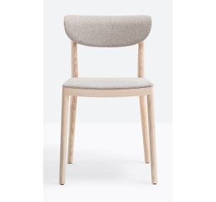 TIVOLI 2801 - Sedia Pedrali in legno, sedile e schienale imbottiti, diverse finiture e colori.