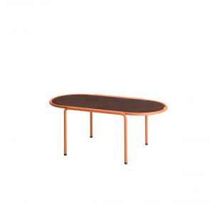 DRESS CODE TABLE_2744 - Scab Couchtisch aus Stahl, ovale Platte, verschiedene Ausführungen