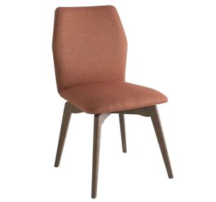 HEXA - Chaise tapissée avec structure en bois