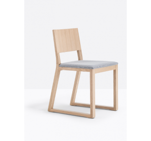 FEEL 451 – Wooden Pedrali chair with cushion, different finishes