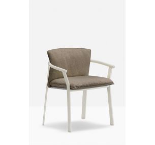LAMORISSE WOOD 3686 - Pedrali low lounge chair in Wood, seat and back in Polyurethane