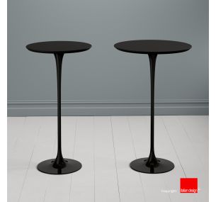 Table Tulip SA151 - H cm 110 - Eero Saarinen - PLATEAU ROND LAQUE NOIR